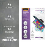 FELLOWES IL POCHETTES A4 80 MICRONS X 25