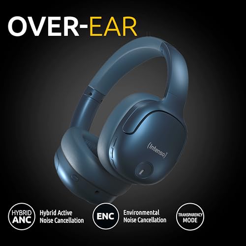 INTENSO Casque OVER-EAR sans fil, bleu