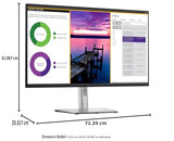 DELL P Series P3223QE 80 cm (31.5") 3840 x 2160 pixels 4K Ultra HD LCD Noir