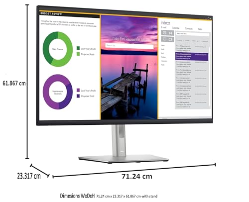 "DELL P Series P3223QE 80 cm (31.5"") 3840 x 2160 pixels 4K Ultra HD LCD Noir"