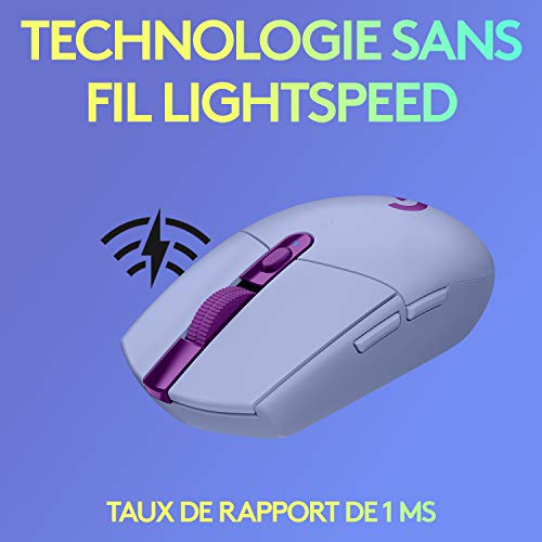 LOGITECH G305 LIGHTSPEED Wireless Gaming Mouse - LILAC - EWR2