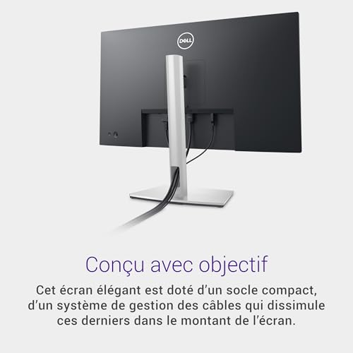 "DELL P Series P2723D 68,6 cm (27"") 2560 x 1440 pixels Quad HD LCD Noir, Argent"