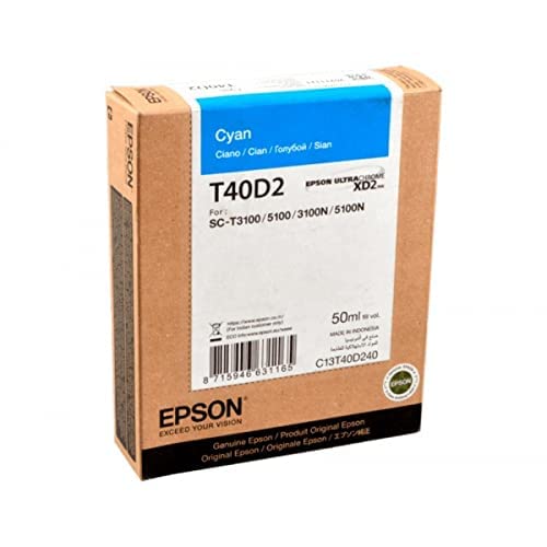 EPSON 4LB Singlepack UltraChrome XD2 Cyan T40D240(50ml)