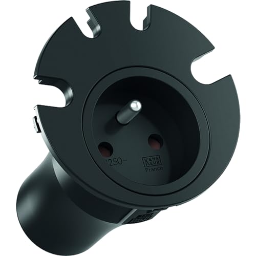 BACHMANN Insert 1 prise LOOP IN noir