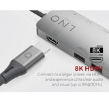 LINQ Hub multiport PD, HDMI 8 en 1
