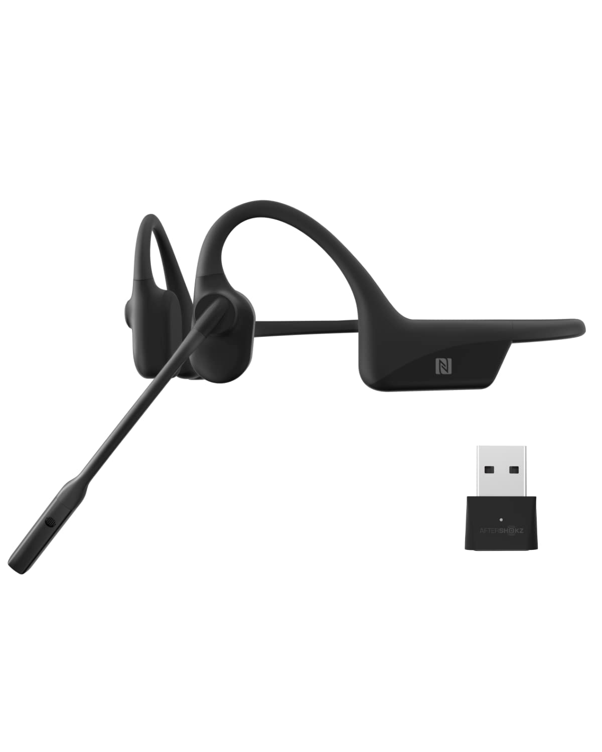 SHOKZ Casque sans-fil à conduction osseuse OpenComm UC - Bluetooth - Noir