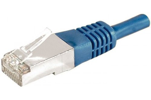 Cordon RJ45 catégorie 6A F/UTP bleu - 25 m