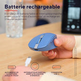 TRUST Souris sans fil OZAA Compact multi-connexion - Bleue