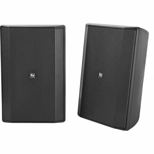 Electro Voice Speaker 8 inches cabinet 8 Ohm black, (Pair)