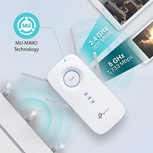 TP-Link RE650 prolongateur réseau Émetteur réseau Blanc 10, 100, 1000 Mbit/s