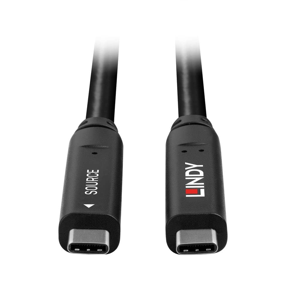 LINDY 10m USB 3.2 Gen 1 & DP 1.4 Type C Hybrid Cable