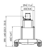 VOGEL S Support sur roulettes PFT 2515 pour écrans 32-65