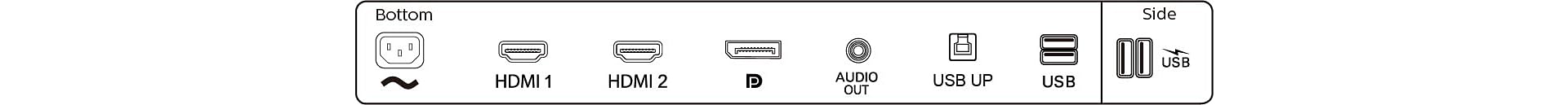 PHILIPS 278B1/00 68.6cm 27p LCD-Monitor PowerSensor VGA DVI-D DisplayPort HDMI USB