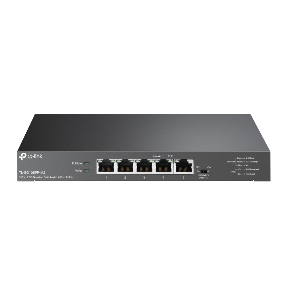 5-Port 2.5G Desktop Switch with 4-Port