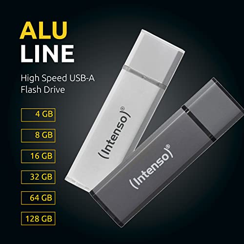 INTENSO Clé USB 2.0 Alu Line - 128 Go Silver