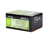 Toner LEXMARK 80C2HC0 802HC - Cyan