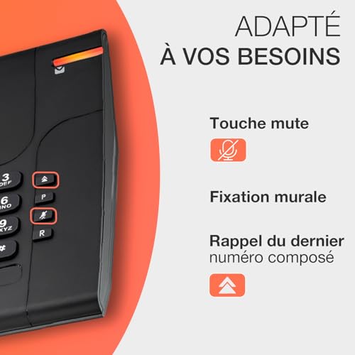 Alcatel temporis 180 téléphone de bureau