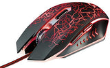 TRUST Souris gaming filaire FELOX rétroéclairée - Bleue