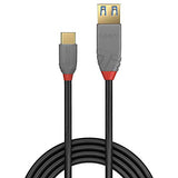 LINDY Câble Adaptateur USB 3.1 Type C vers A Anthra Line 0.15m