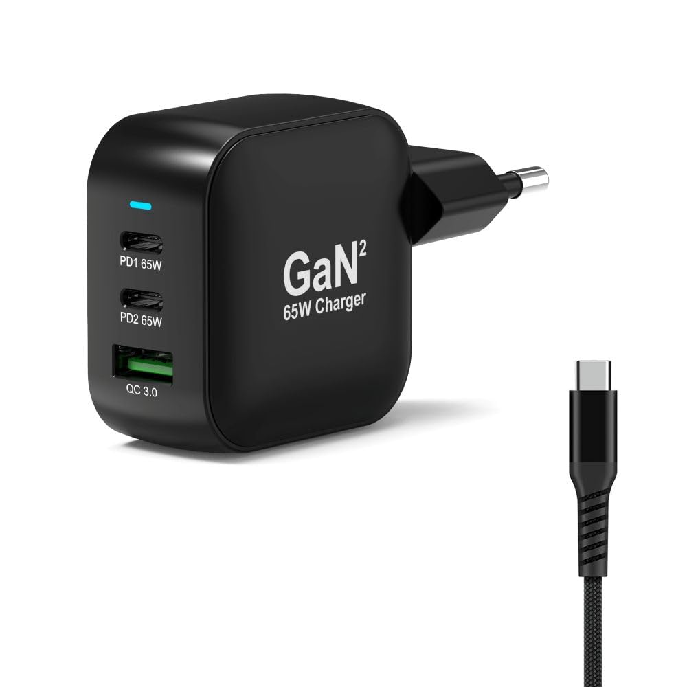 WALL CHARGER TYPE C PD 65W GaN CABLE EU