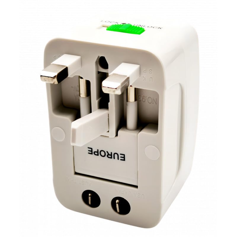 Konrow 931 - Adaptateur Universel (EU / US / UK / AU, Blanc) - Emballage Original