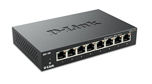 D-LINK 8-port 10/100/1000Mbps Gigabit Ethernet Switch - Metal Housing