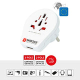 SKROSS WORLD TO EUROPE ADAPTATEUR SECTEUR AVEC CHARGEUR USB
