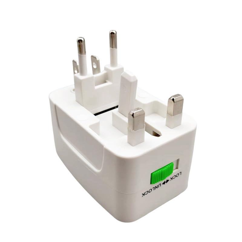 Konrow 931 - Adaptateur Universel (EU / US / UK / AU, Blanc) - Emballage Original