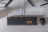 CHERRY Clavier mécanique KC 200 MX USB MX2A Silent Red, noir