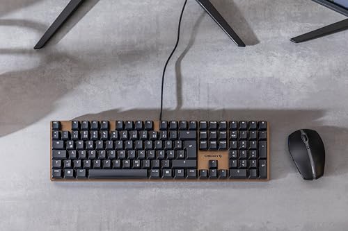 CHERRY Clavier mécanique KC 200 MX USB MX2A Silent Red, noir