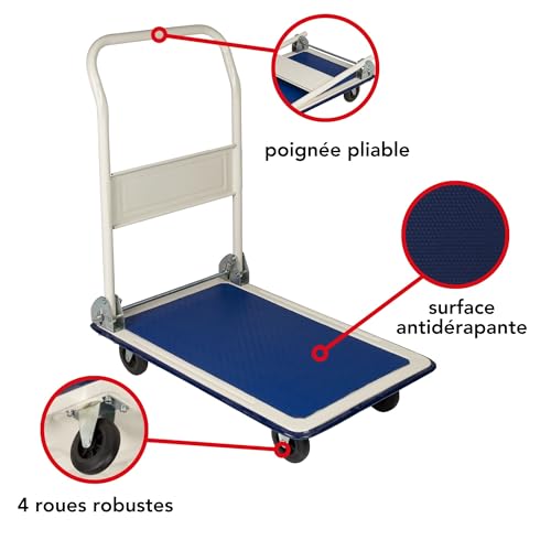 Chariot de transport pliable - 150 kg