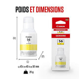 CANON 2LB GI-56 Y EUR Yellow Ink Bottle