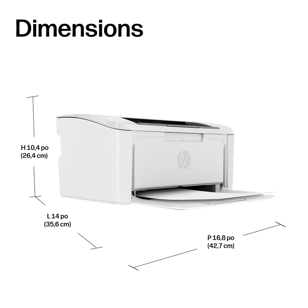 HP LaserJet M110w Printer Mono B/W laser A4/Letter 600x600dpi 20ppm capacity 150 sheets USB 2.0 Wi-Fi Bluetooth LE