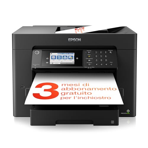 EPSON WorkForce WF-7840DTWF MFP colour ink-jet A3 297x420mm A3 25ppm print 550 sheets USB 2.0 LAN Wi-Fi USB host