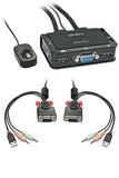 LINDY Switch KVM Compact VGA USB 2.0 & Audio 2 ports