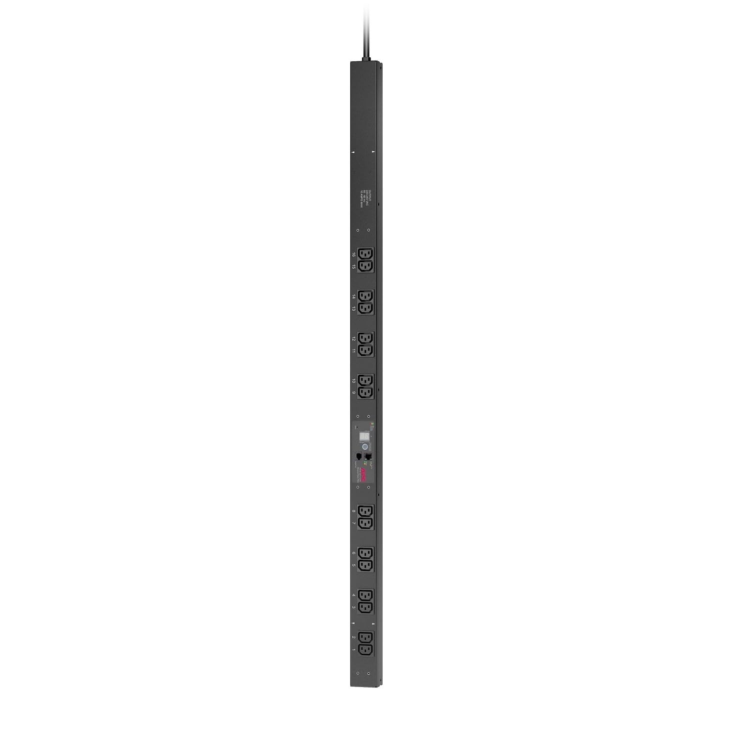 APC Metered Rack PDU AP7850B Rack AC 230V input IEC 60320 C14 output connectors 16 power IEC 60320 C13 0U 3m cord