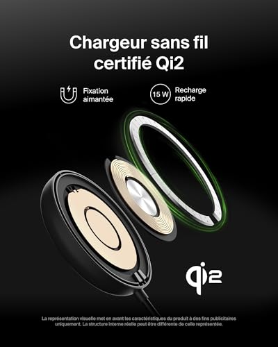 BELKIN BOOST CHARGE Qi2 15w Magnetic Pad Black