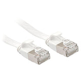 LINDY Cat.6A U/FTP Flat Patch Cable white 3m