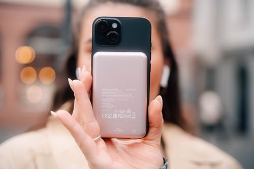 VERBATIM CHARGE N GO MAGNETIC WIRELESS POWER BANK 5000 PINK WCF (P)