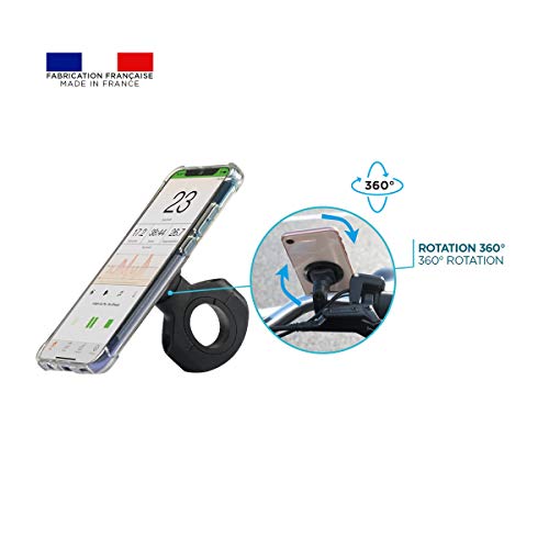 MOBILIS Support pour guidon de vélo U.FIX pour smartphone - Noir