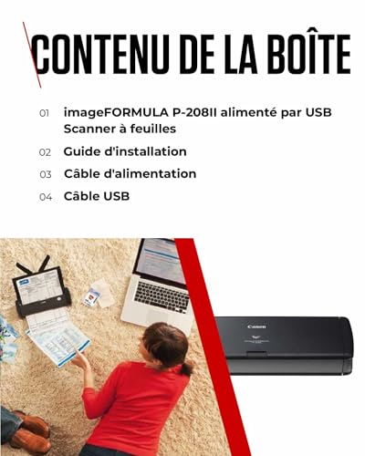 Bundle CANON 4X P-215II Document Scanner A4