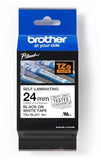 BROTHER Ruban laminé standard noir/blanc 24mm - TZESL251