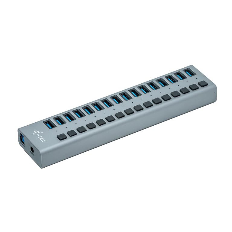 I-TEC USB 3.0 Charging HUB 16port port with external adapter 90W 16xUSB chargingport for Tablets Notebooks Ultrabooks PC