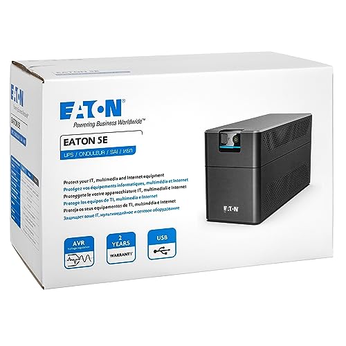 Eaton 5E Gen2 700 USB alimentation d'énergie non interruptible Interactivité de ligne 0,7 kVA 360 W 4 sortie(s) CA