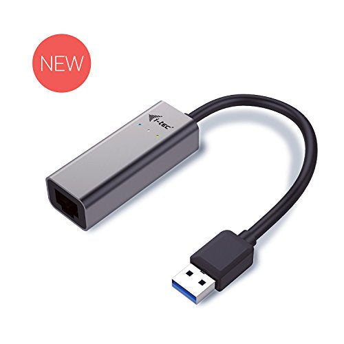 I-TEC USB 3.0 Metal Gigabit Ethernet Adapter 1xUSB 3.0 to RJ-45 LED for Notebook Tablet PC Windows Mac Linux Android
