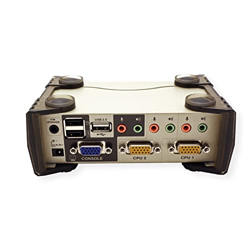 Aten CS1732B-AT-G 2P PS/2-USB VGA/Audio KVMP Commutateur W/OSD