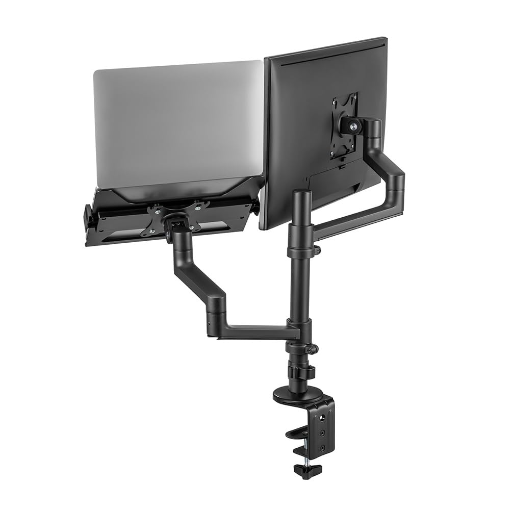 NEOMOUNTS DS20-425BL2 Support décran à fixer avec support pour ordinateur portable 17-27p - économie despace