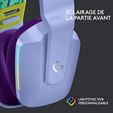 LOGITECH G G733 LIGHTSPEED Wireless RGB Gaming Headset Headset full size 2.4 GHz wireless lilac