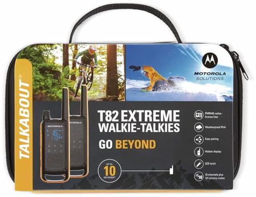 Motorola TLKR T82 EX 2 Talkies Walkies 10 KMS noir