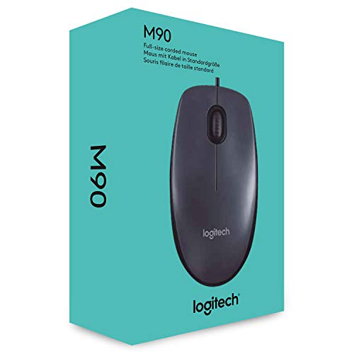 Logitech Mouse M90 souris Bureau Ambidextre USB Type-A Optique 1000 DPI